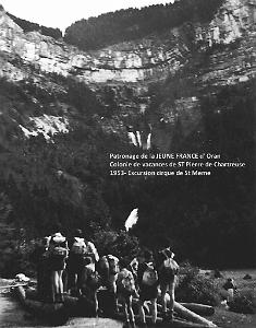 COLO JEUNE FRANCE 1953 Excursion 7 cirque de St Meme